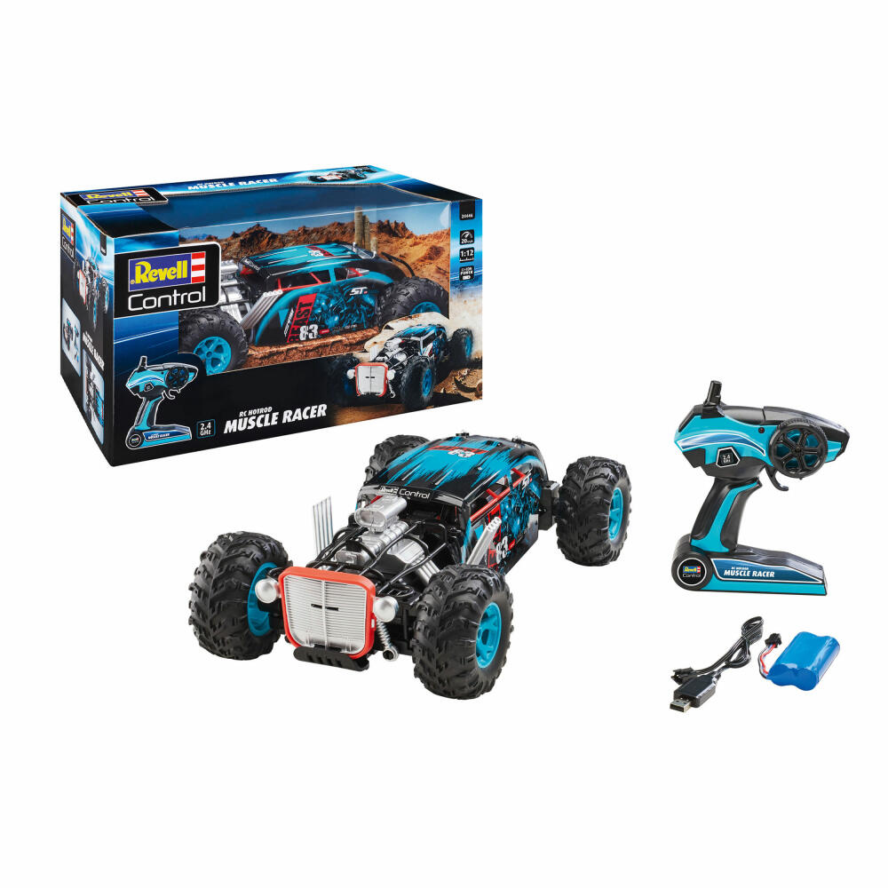 Revell Control Muscle Racer, ferngesteuertes Auto mit Allradantrieb, 2.4 GHz, ab 8 Jahren, 24446