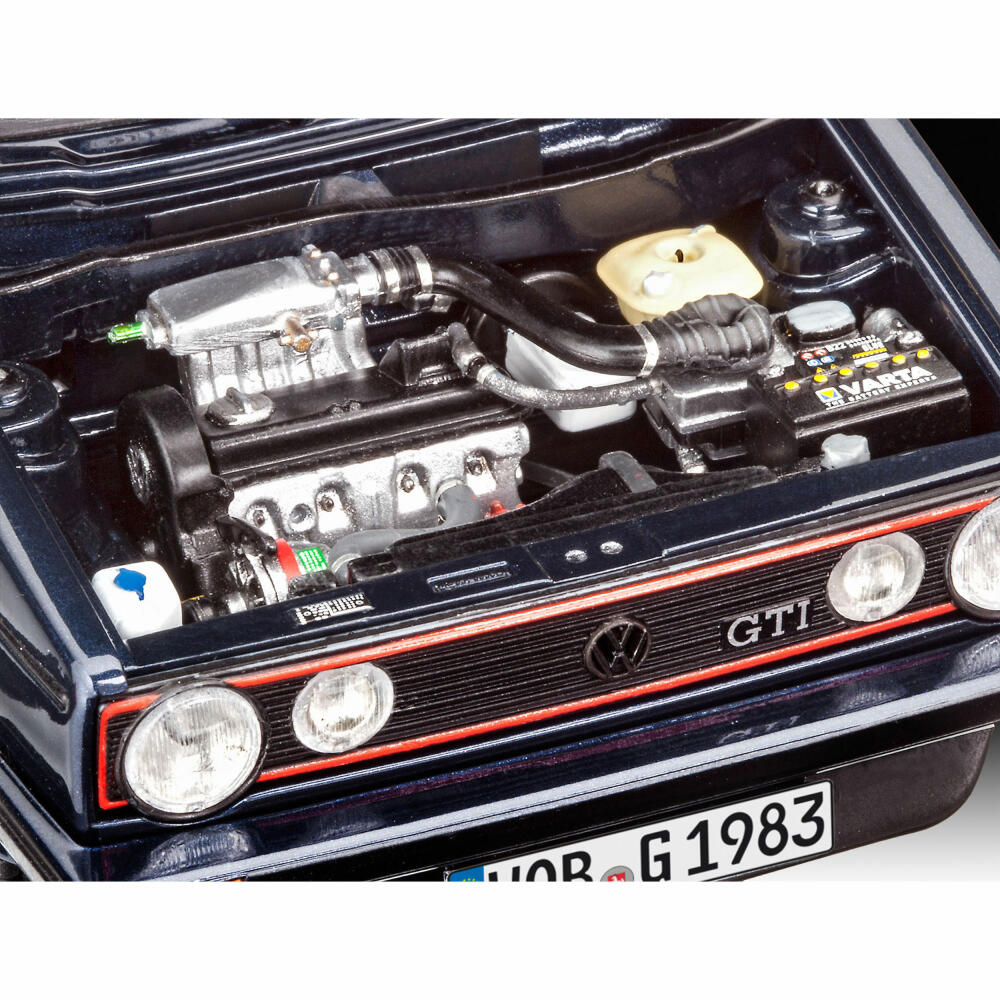 Revell Modellbausatz Geschenkset 35 Years Volkswagen Golf GTI Pirelli, Modell Bausatz, 118 Teile, ab 12 Jahre, 05694