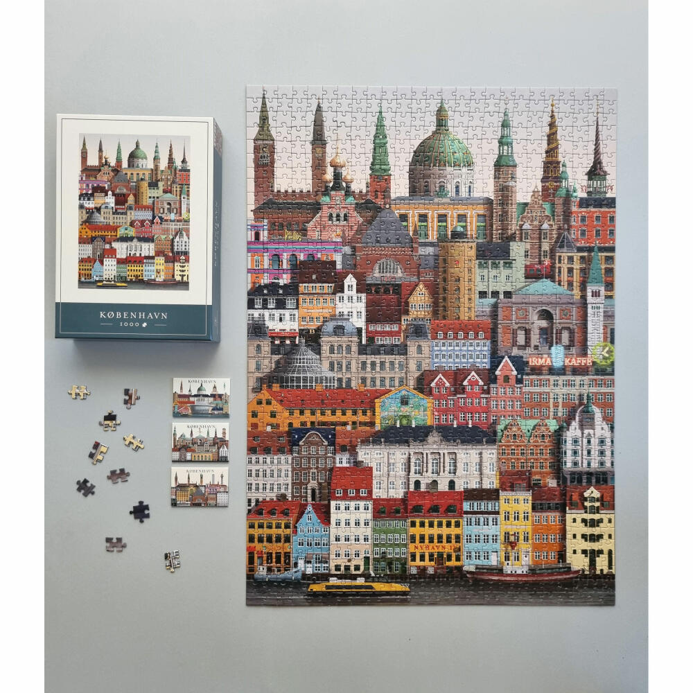 Martin Schwartz Puzzle Copenhagen / København, city puzzle Denmark, 50 x 70 cm, 1000 pieces, MS0601