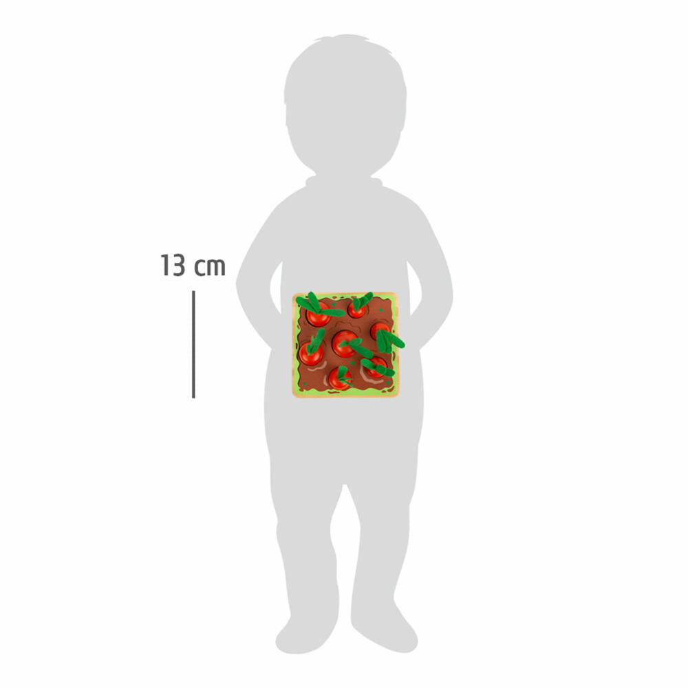 Legler small foot Steckspiel Möhren, Montessori Spielzeug, Sortierspiel, Kinder Spiel, 12212