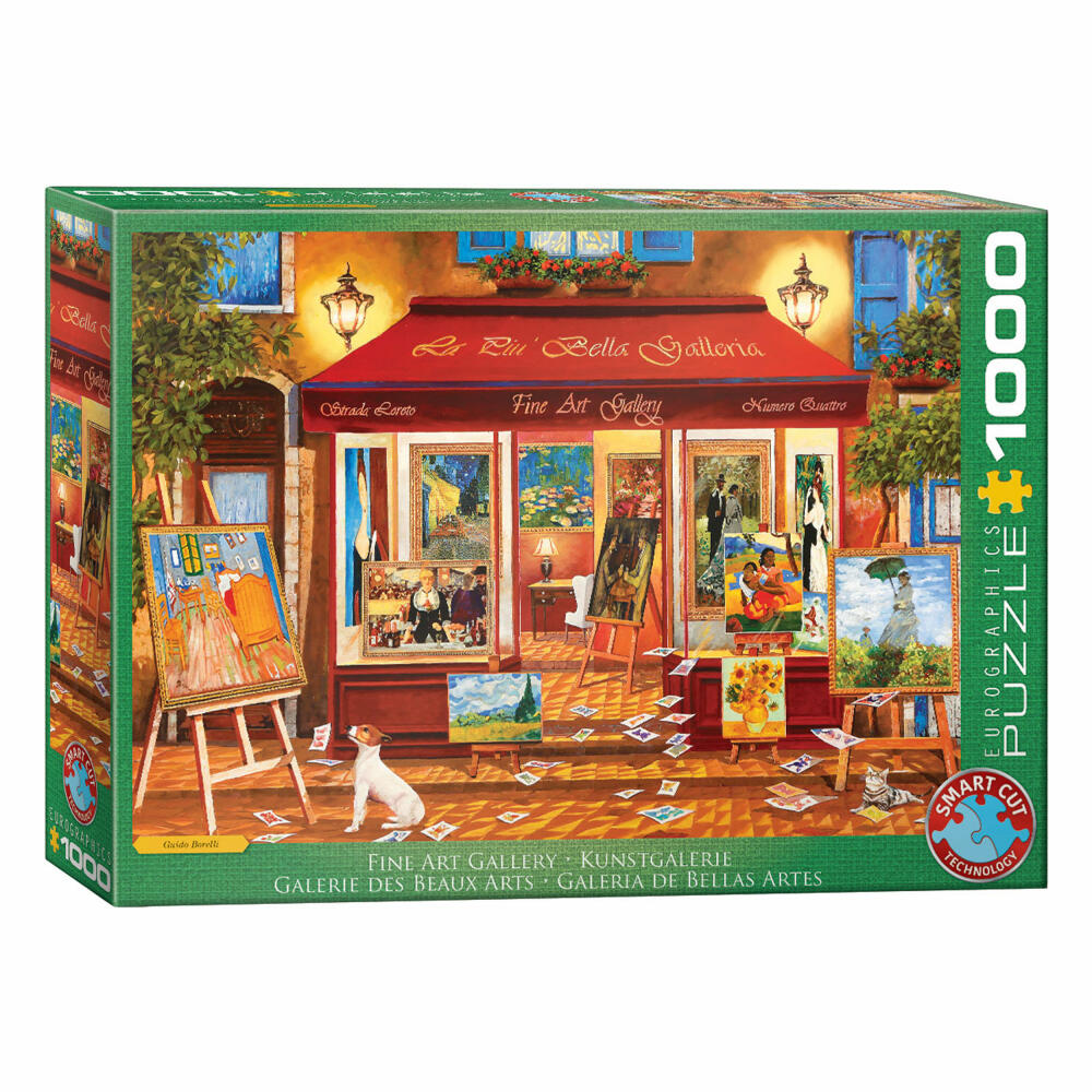 Eurographics Puzzle Kunstgalerie, Smart Cut, 1000 Teile, 68 x 48 cm, 6000-5887