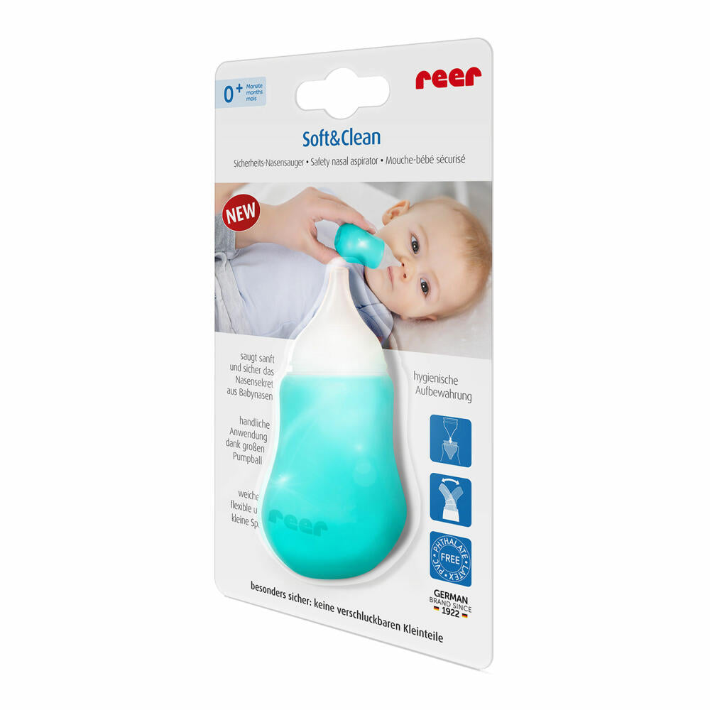 reer Sicherheits-Nasensauger SoftundClean, Nasensauger, Nasenreiniger, Baby, 79112