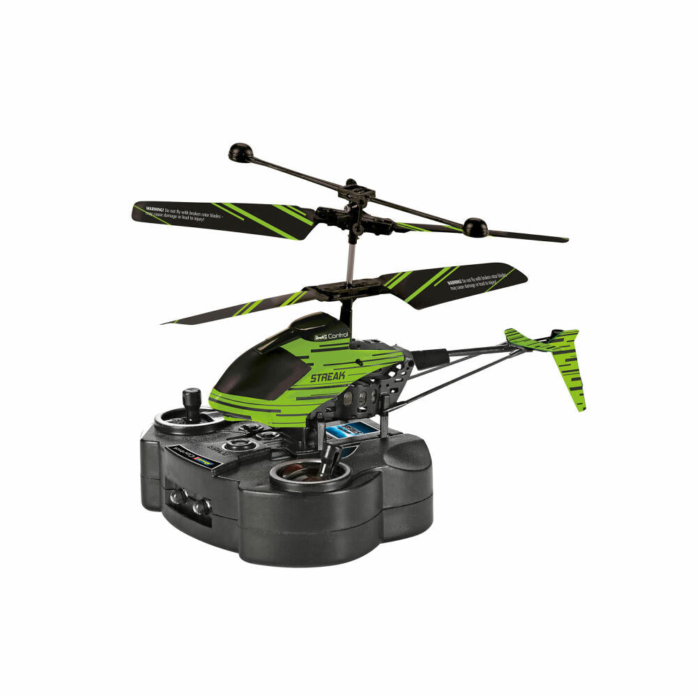 Revell Control Glow in the Dark Helicopter Streak, ferngesteuerter Hubschrauber, Infrarot, ab 8 Jahren, 23829