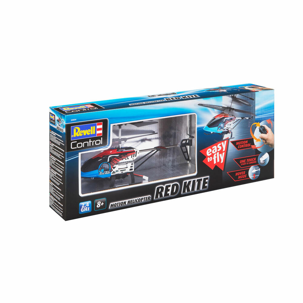 Revell Control Motion Helicopter Red Kite, bewegungsgesteuerter Hubschrauber, 2.4 GHz, ab 8 Jahren, 23834