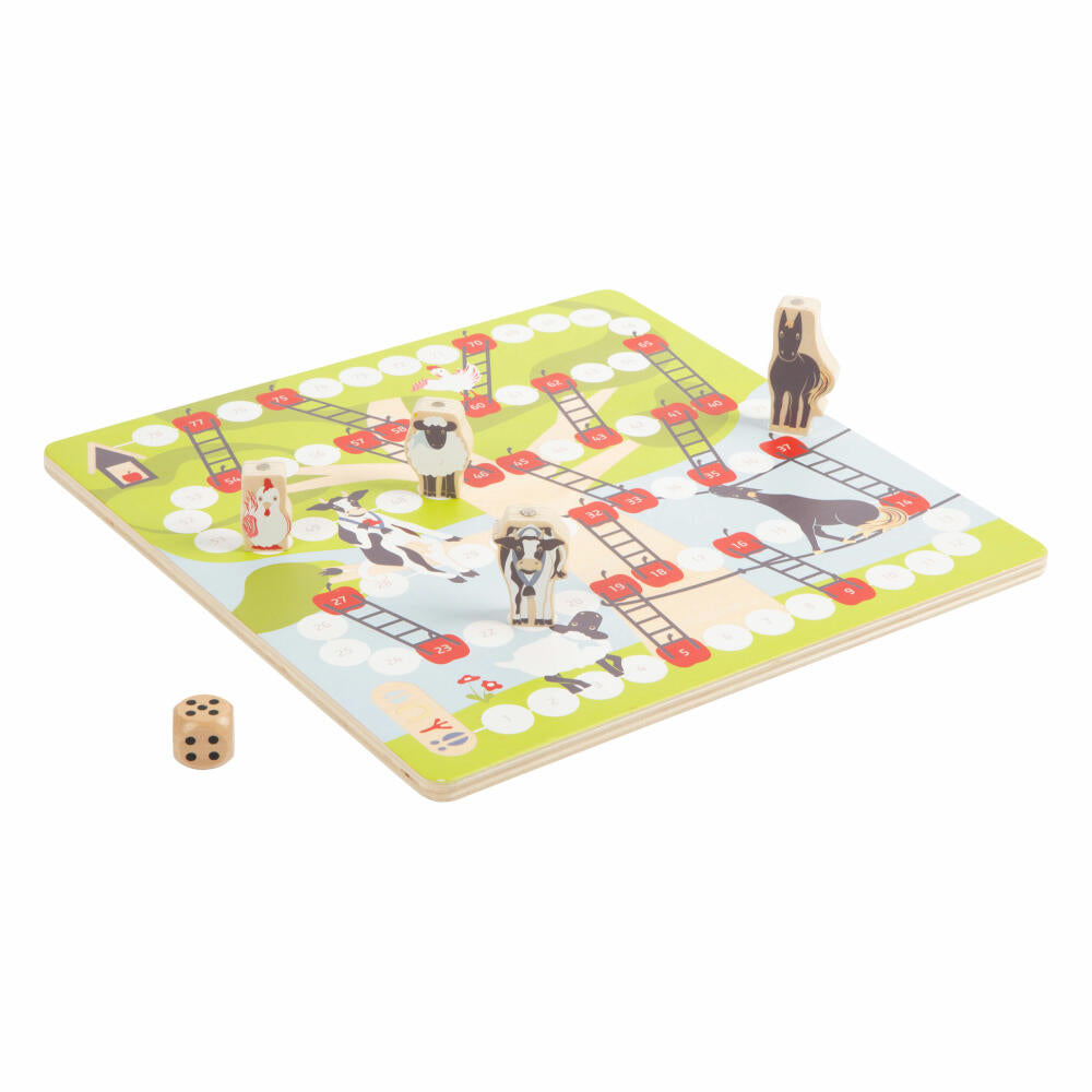 Legler Spielesammlung 4 Friends, Brettspiele, Gesellschaftsspiele, Holz, ab 4 Jahren, 12228