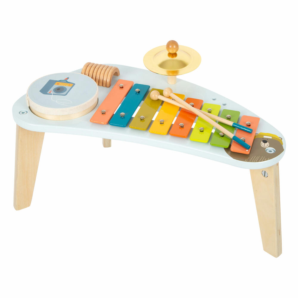 Legler Musiktisch Groovy Beats, Xylophon, Kinder-Instrument, Klangspiel, Holz, 12255