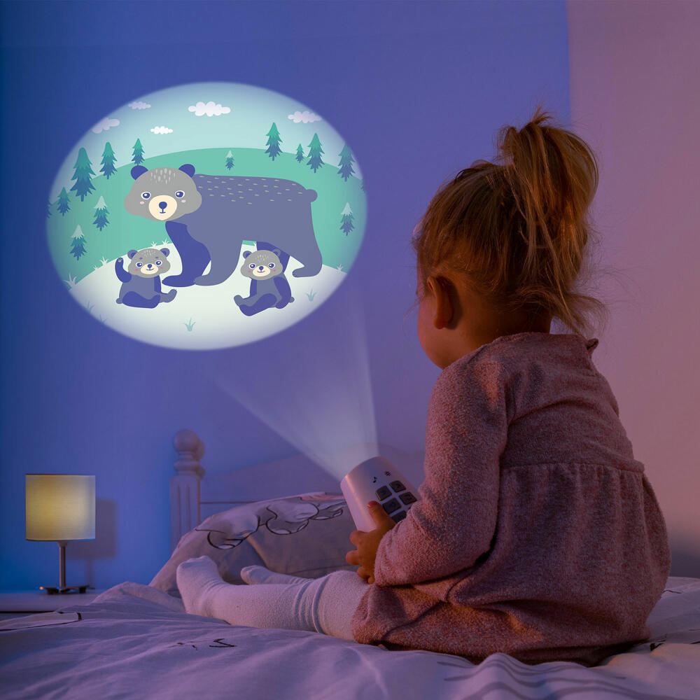 reer DreamBeam Motivprojektor, mit Einschlafliedern, Motiv Projektor, Kinder, Weiß, 52110