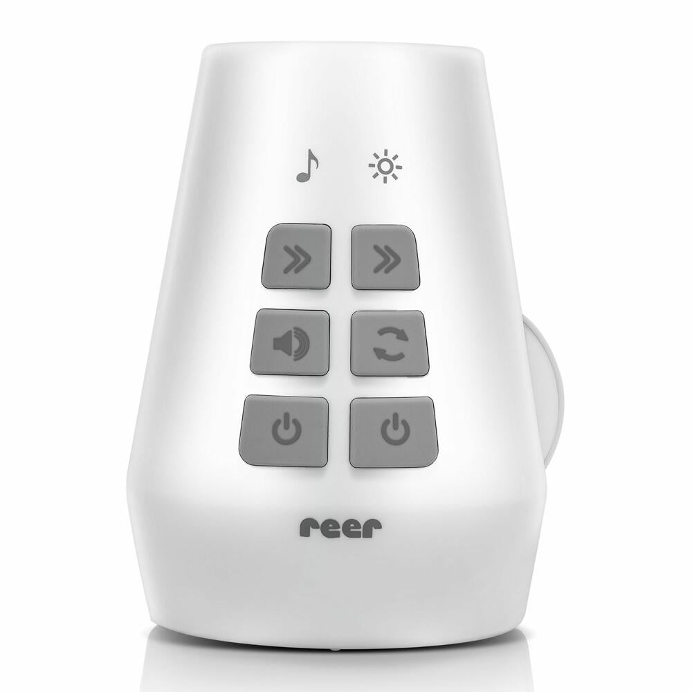 reer DreamBeam Motivprojektor, mit Einschlafliedern, Motiv Projektor, Kinder, Weiß, 52110