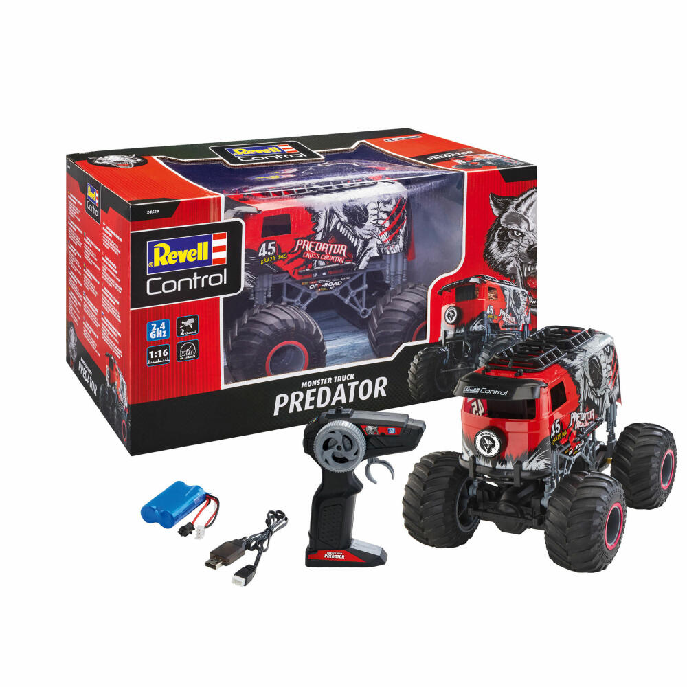 Revell Control Monster Truck Predator, ferngesteuerter Monster-Truck, 2.4 GHz, ab 8 Jahren, 24559