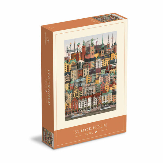 Martin Schwartz Puzzle Stockholm, City Puzzle Sweden, 50 x 70 cm, 1000 pieces, MS0603