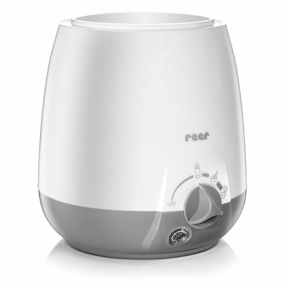 reer Simply Hot Babykostwärmer, für Fläschchen und Gläschen, Flaschenwärmer, Babynahrung, Warmhaltefunktion, 3310
