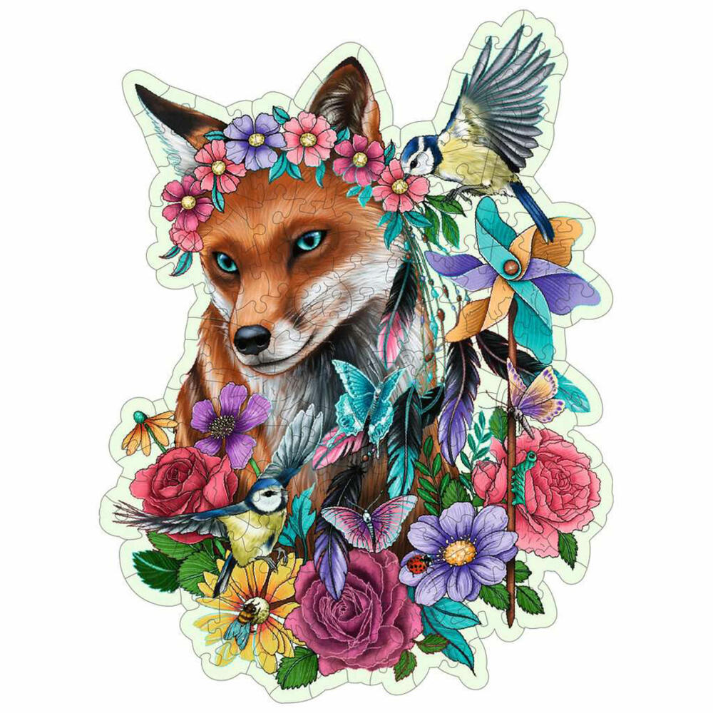 Ravensburger Wooden Puzzles Colorful Fox, Puzzle, Wooden Puzzle, Children, 150 Pieces, 17512