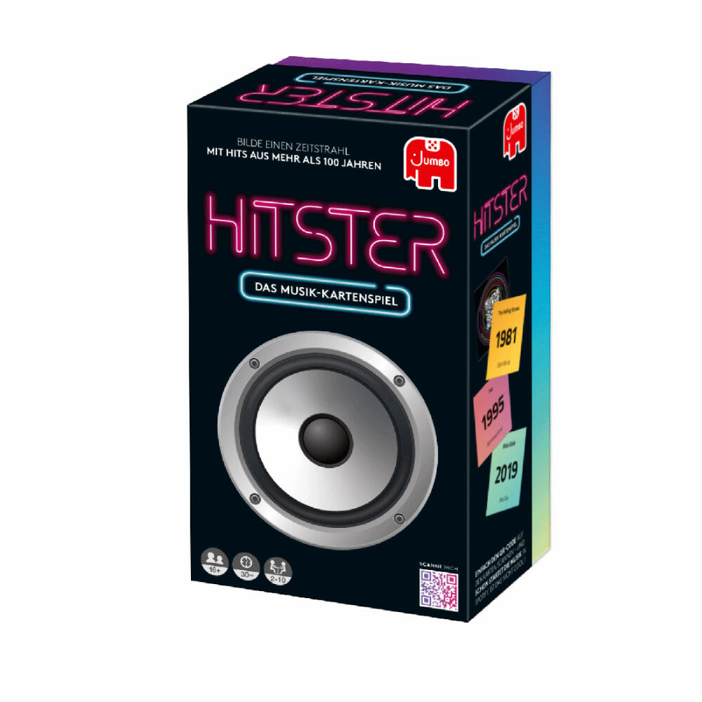Jumbo Spiele Hitster, Kartenspiel, Partyspiel, Ratespiel, Musikspiel, Musik, Gesellschaftsspiel, 19887
