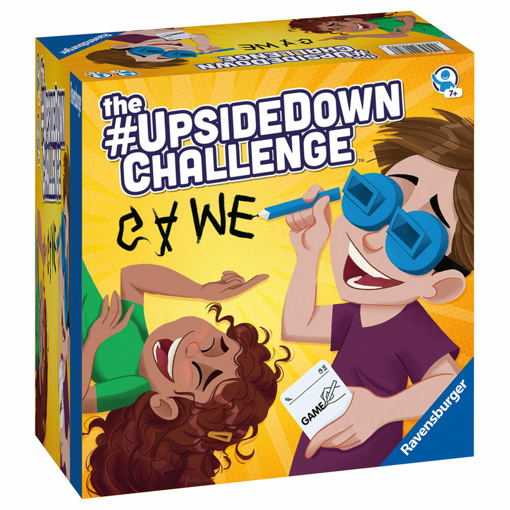 Ravensburger The #UpsideDownChallenge Game, Partyspiel, Spaßspiel, Kinderspiel, Actionspiel, 20672
