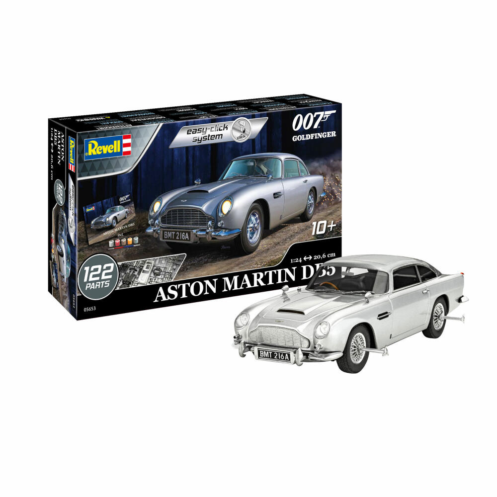 Revell plug-in model kit gift set James Bond Aston Martin DB5 easy-click system, 122 parts, 05653