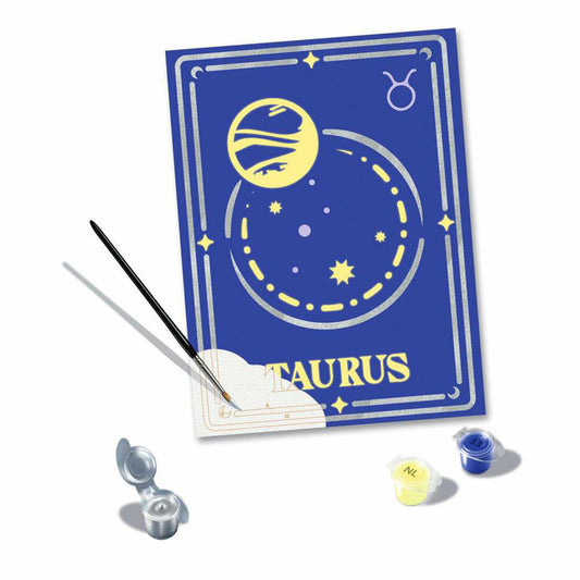 Ravensburger CreArt Zodiac Sign Taurus, Painting by Numbers, Painting Set, Coloring Page, Painting, 23734