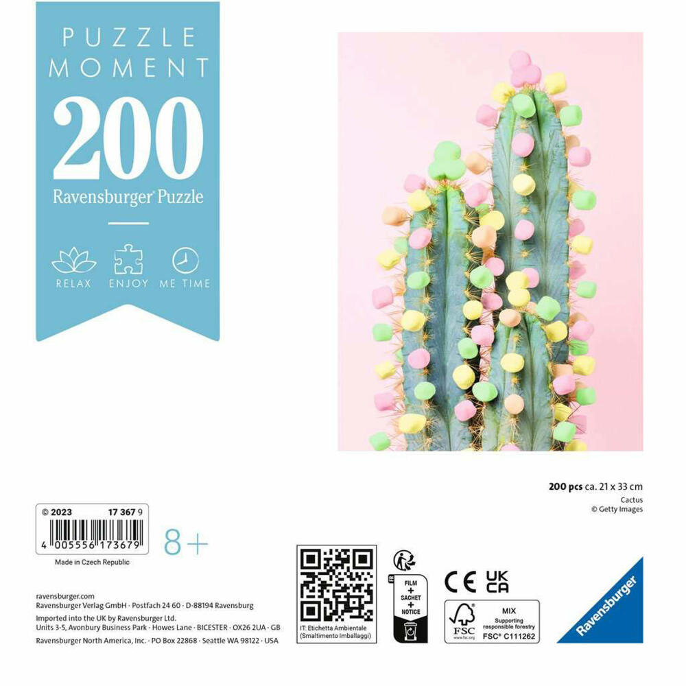 Ravensburger Puzzle Moment Kaktus, Erwachsenenpuzzle, Kinderpuzzle, 200 Teile, 17367
