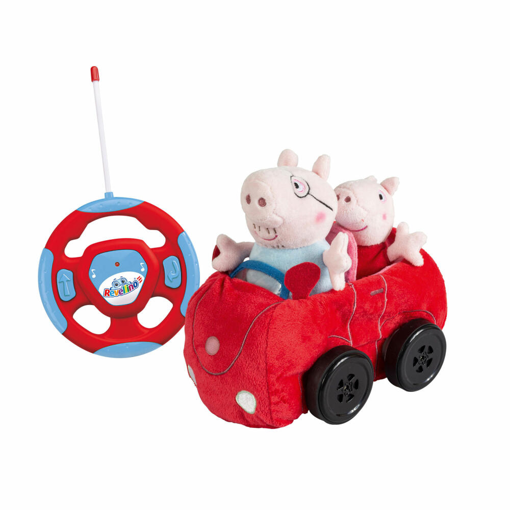 Revell Revellino My first RC Car Peppa Pig, ferngesteuertes Plüsch-Auto für Kinder, ab 2 Jahren, 23203