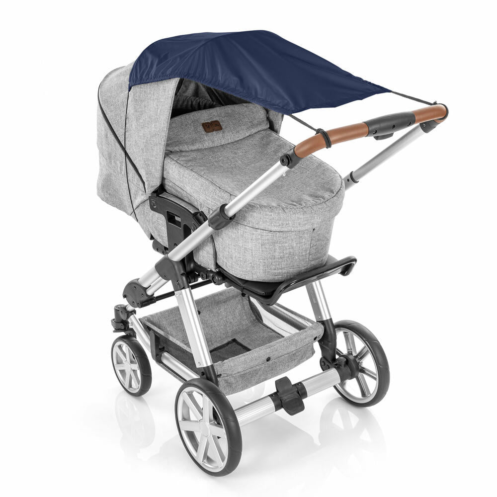 reer ShineSafe Sonnensegel, Sonnenschutz, UV Schutz, Kinderwagen, Marineblau, 84213