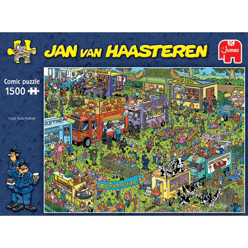 Jumbo Spiele Jan van Haasteren - Food Truck Festival, Puzzle, Erwachsenenpuzzle, Puzzlespiel, 1500 Teile, 20042