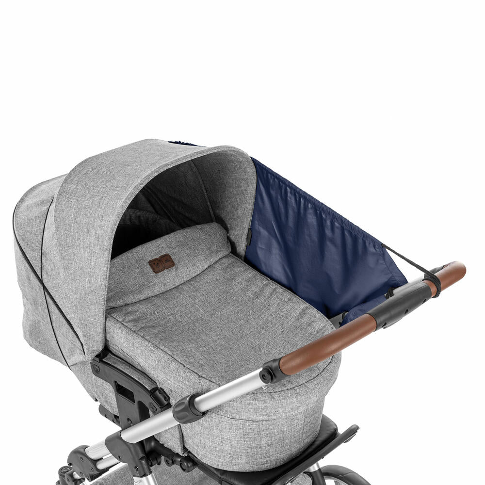 reer ShineSafe Sonnensegel, Sonnenschutz, UV Schutz, Kinderwagen, Marineblau, 84213