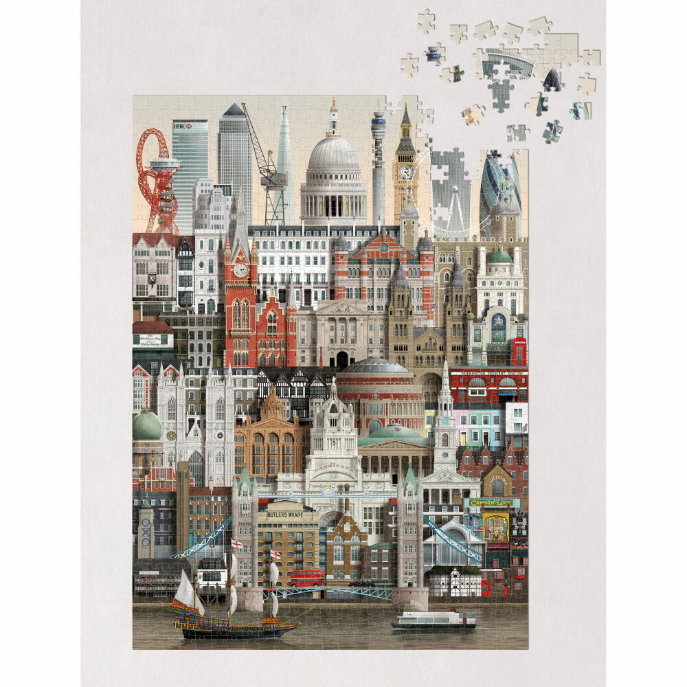 Martin Schwartz Puzzle London, City Puzzle Great Britain, 50 x 70 cm, 1000 pieces, MS0608
