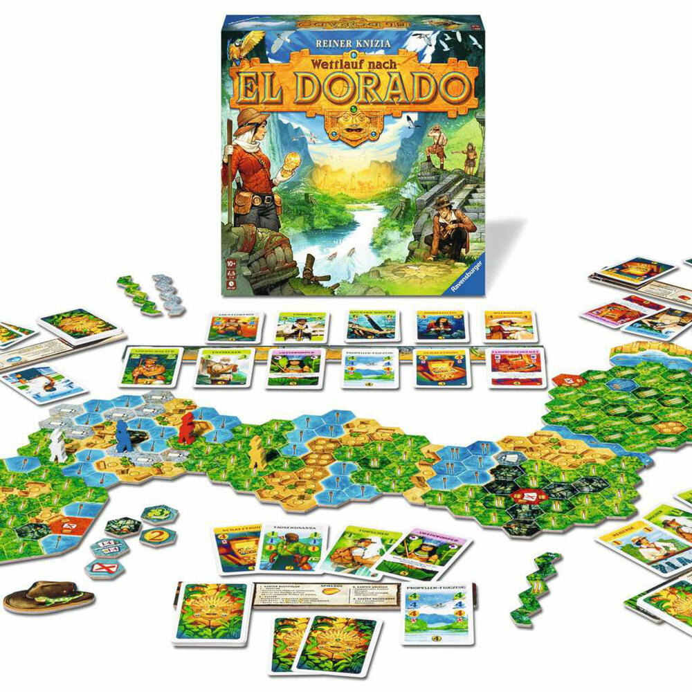 Ravensburger Race to El Dorado, running game, board game, parlor game, family game, 27457
