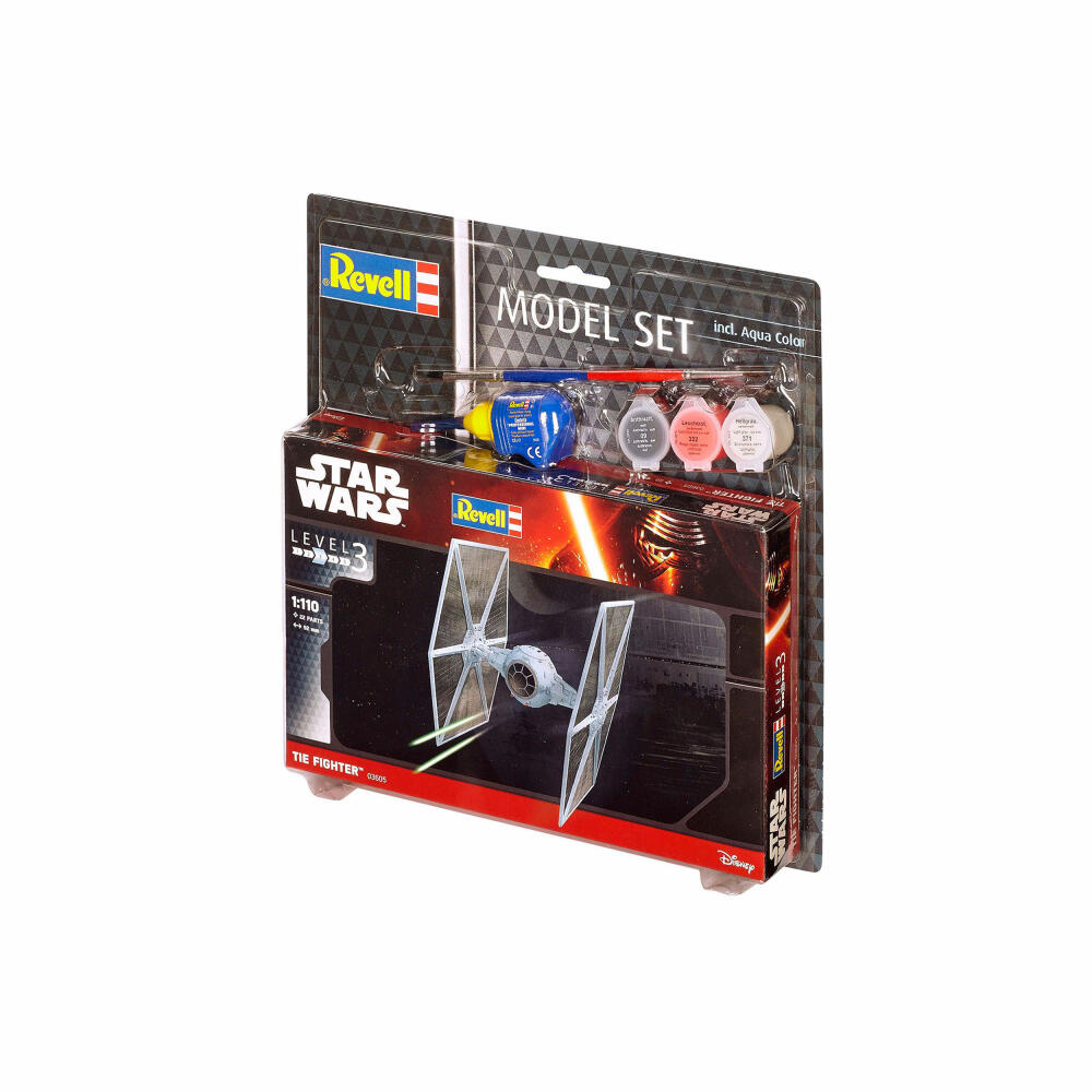 Revell Model Set Star Wars TIE Fighter, Modellbausatz, Modell Bausatz, 22 Teile, ab 10 Jahre, 63605