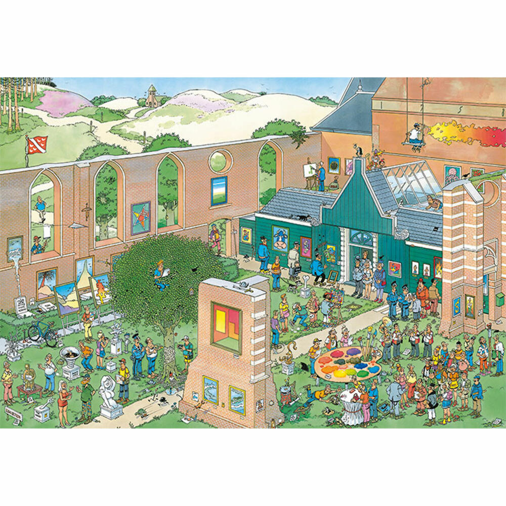 Jumbo Spiele Jan van Haasteren - Kunstmarkt, Puzzle, Erwachsenenpuzzle, Puzzlespiel, 2000 Teile, 20023