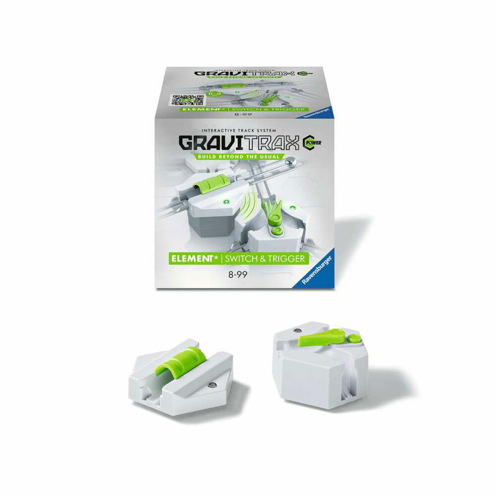 Ravensburger GraviTrax POWER Element Switch & Trigger, Erweiterung, Ergänzung, Kugelbahn, Zubehör, 26214