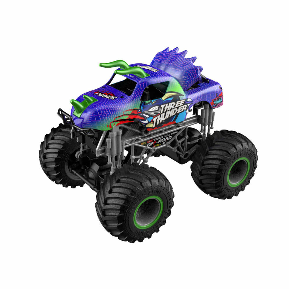 Revell Control RC Dino Monster Truck Three Thunder, Ferngesteuertes Auto, Spielzeug, ab 8 Jahre, 24556