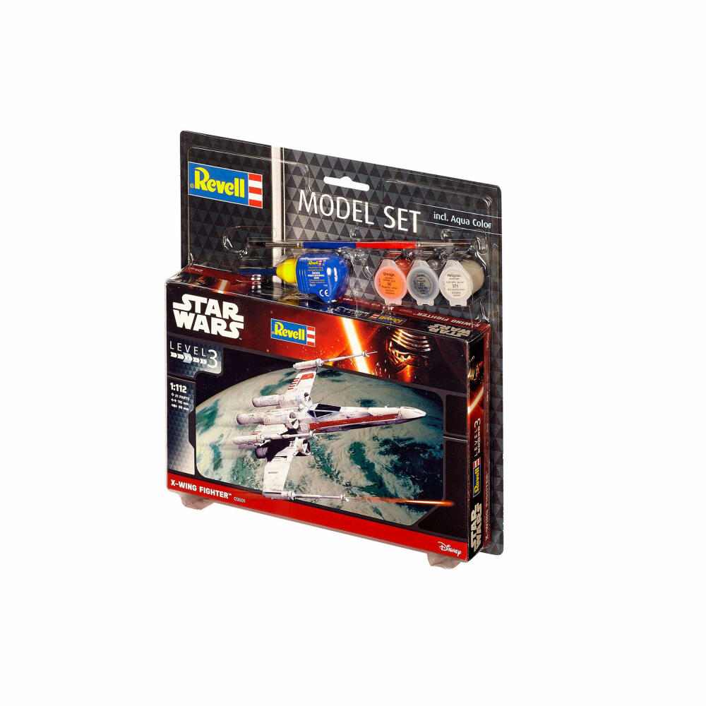 Revell Model Set Star Wars X-wing Fighter, Modellbausatz, Modell Bausatz, 21 Teile, ab 10 Jahre, 63601