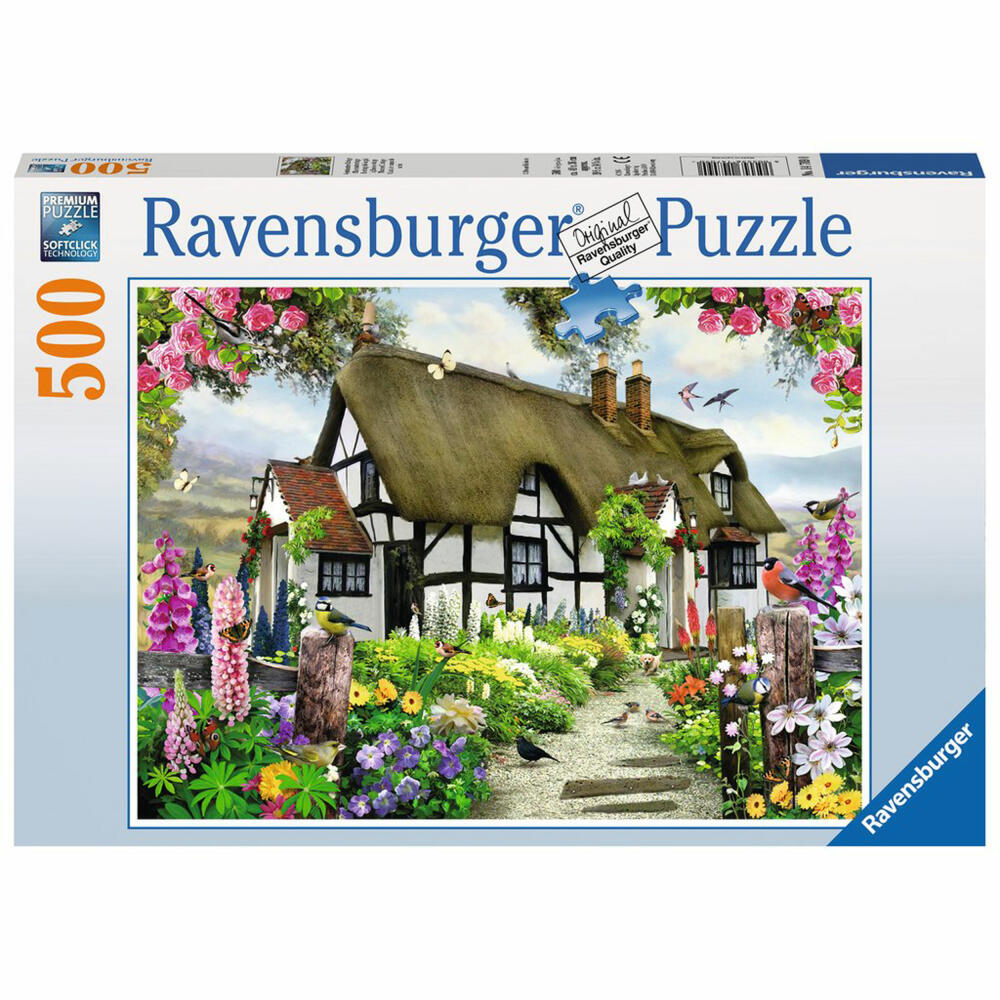 Ravensburger Puzzle Dreamy Cottage, Adult Puzzle, Adult Puzzles, Premium Puzzle, Standard Format, 500 Pieces, 14709 0