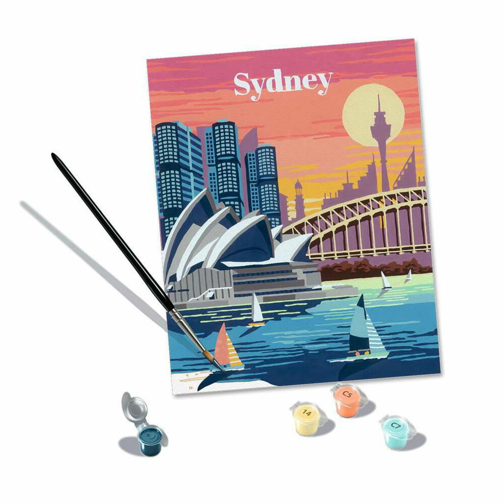 Ravensburger Malen nach Zahlen Colorful Sydney, Malset, Malvorlage, Malen, 23526