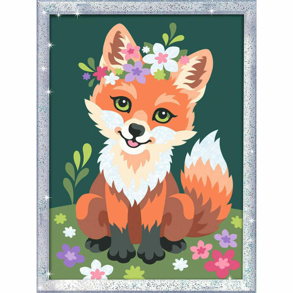 Ravensburger Malen nach Zahlen Blumiger Fuchs, Malset, Malvorlage, Malen, 23765