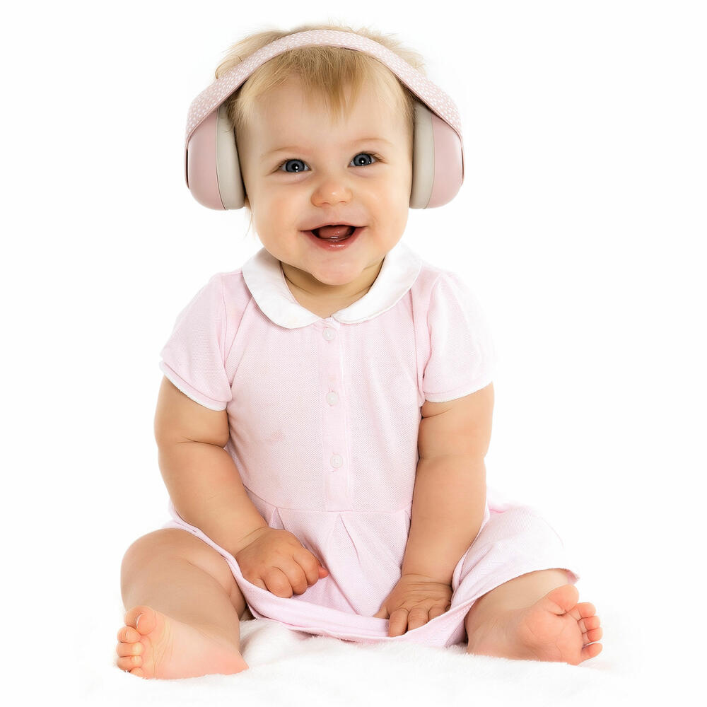 reer SilentGuard Baby Kapselgehörschutz, Gehörschutz, Ohrenschutz, Lärmschutz, Rosa, 53074