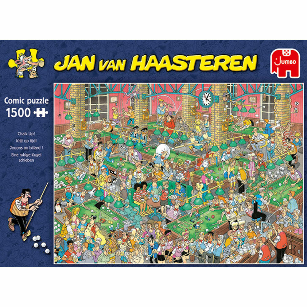 Jumbo Spiele Jan van Haasteren - Chalk Up!, Puzzle, Erwachsenenpuzzle, Puzzlespiel, 1500 Teile, 20026