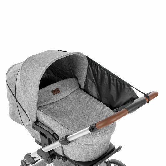 reer ShineSafe Sonnensegel, Sonnenschutz, UV Schutz, Kinderwagen, Schwarz, 84191