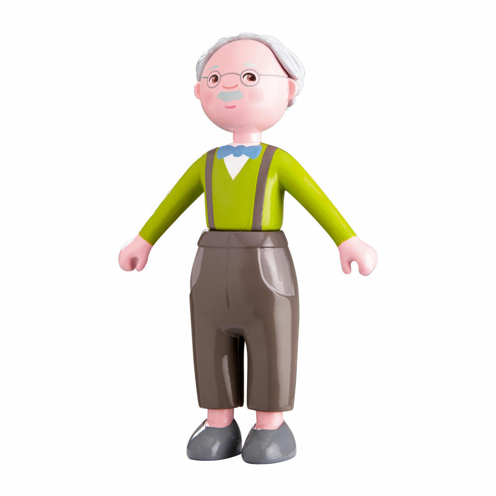 HABA Little Friends Grandpa Kurt, Children's Game, Children's Doll, Puppet Play, Flexible Doll, Toy, 302008