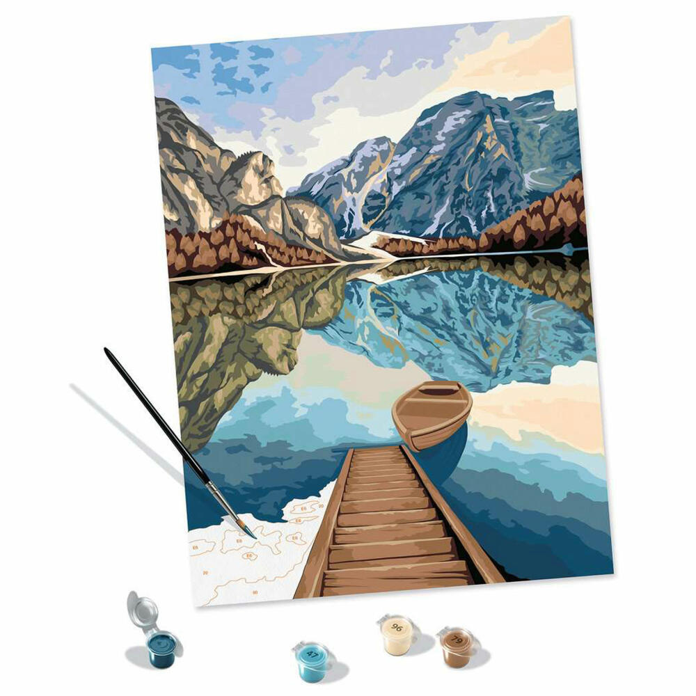 Ravensburger CreArt Lake Views, painting by numbers, painting set, coloring page, painting, 23612