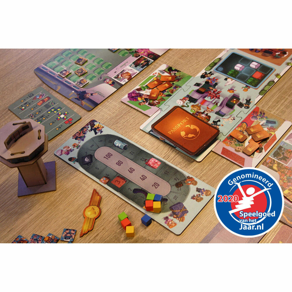Jumbo Spiele Overbooked, Gesellschaftsspiel, Familienspiel, Taktikspiel, ab 8 Jahre, 19738