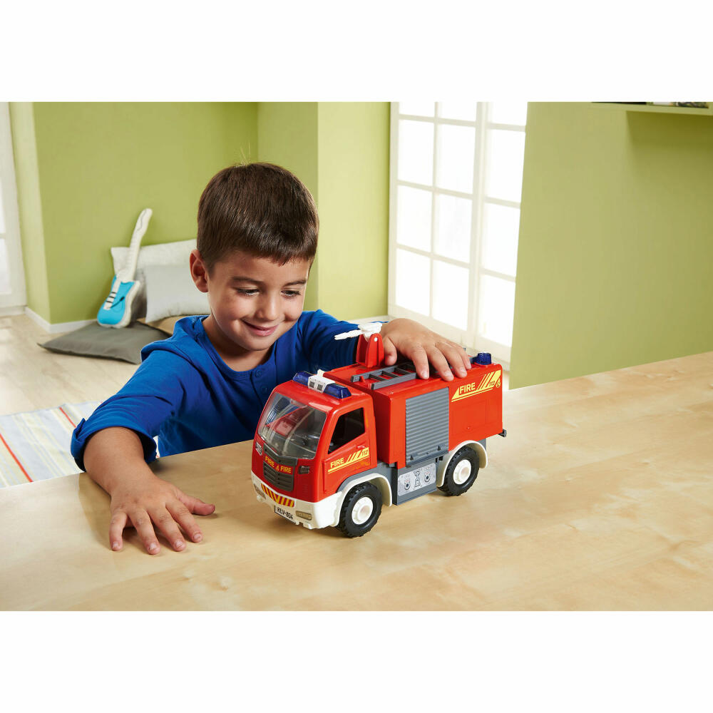 Revell Junior Kit Feuerwehrauto, mit Spielfigur, Modellbausatz für Kinder, 67 Teile, ab 4 Jahren, 00819