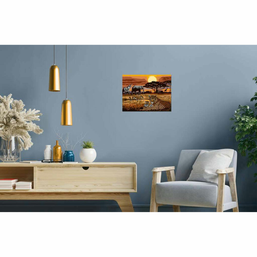 Ravensburger CreArt Savannah Landscapes, Malen nach Zahlen, Malset, Malvorlage, 23548
