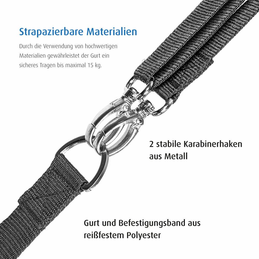reer Clip&Go Carry Tragegurt für Babyschalen, Tragehilfe, Transporthilfe, Transportgurt, Gurt Babyschale, Universell, 85021