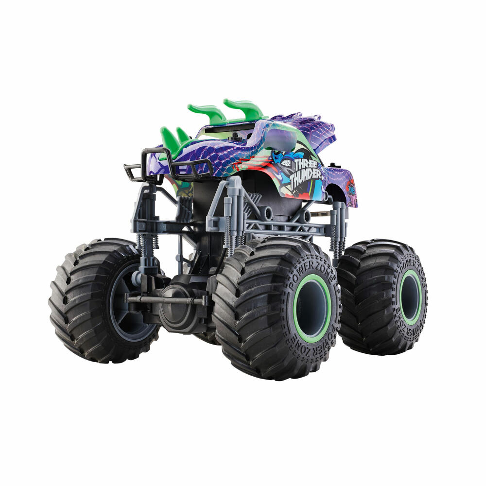 Revell Control RC Dino Monster Truck Three Thunder, Ferngesteuertes Auto, Spielzeug, ab 8 Jahre, 24556