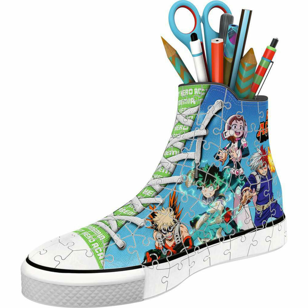 Ravensburger 3D Puzzle Sneaker My Hero Academia, Utensilo, Pencil Holder, Puzzles, 108 Pieces, from 8 Years, 11567