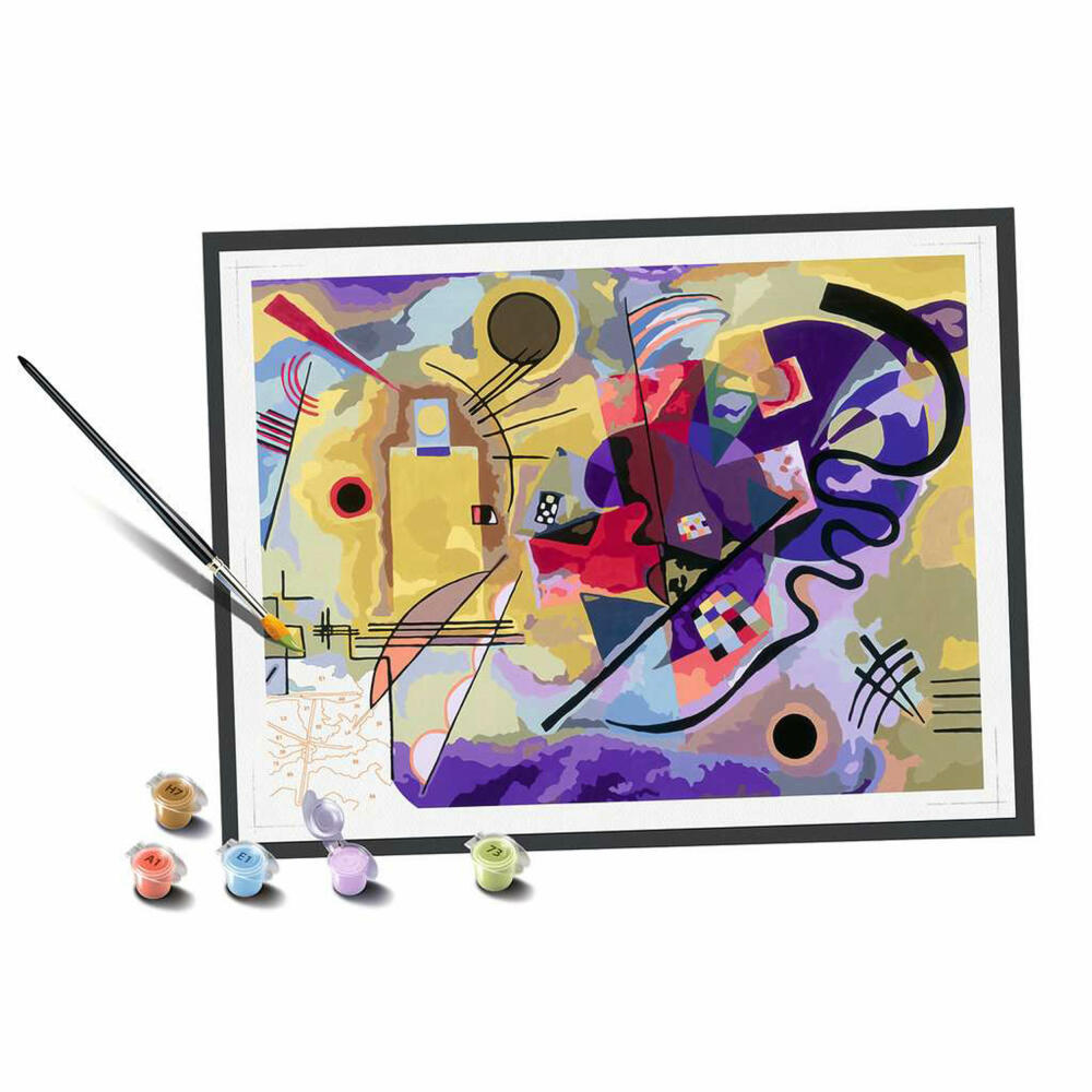 Ravensburger CreArt ART Collection: Yellow, Red, Blue Kandinsky, Malen nach Zahlen, Malset, Malvorlage, Malen, 23650