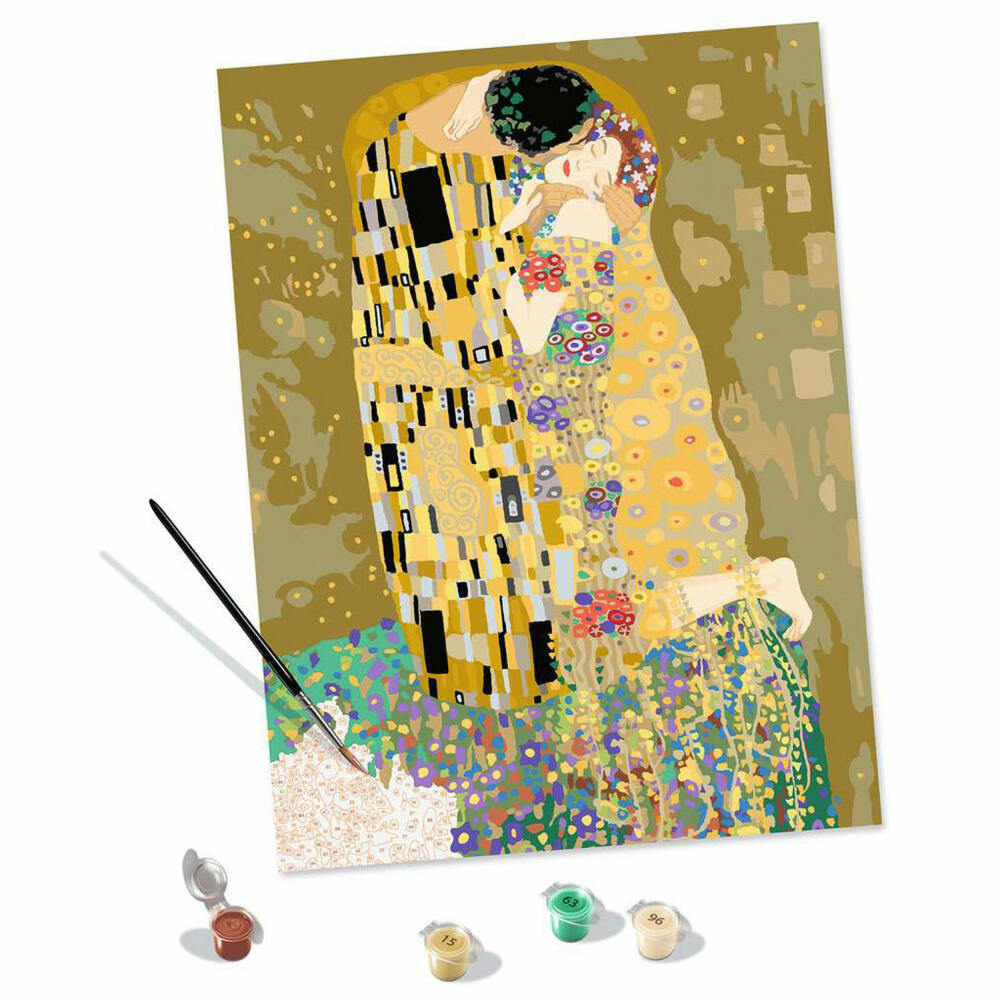 Ravensburger CreArt ART Collection: The Kiss Klimt, painting by numbers, painting set, coloring page, painting, 23648
