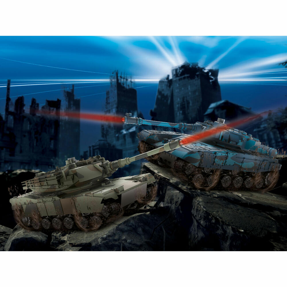 Revell Control RC Battle Set Battlefield Tanks, 2-piece, remote-controlled tanks, toy, ages 8 and up, 24438