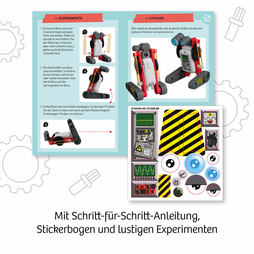 KOSMOS ReBotz - Buxy der Jumping-Bot, Roboter, Experimentierkasten, Bots, Spielzeug, 601